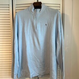 Vineyard Vines lightweight 1/4 zip cotton long sleeve shirt